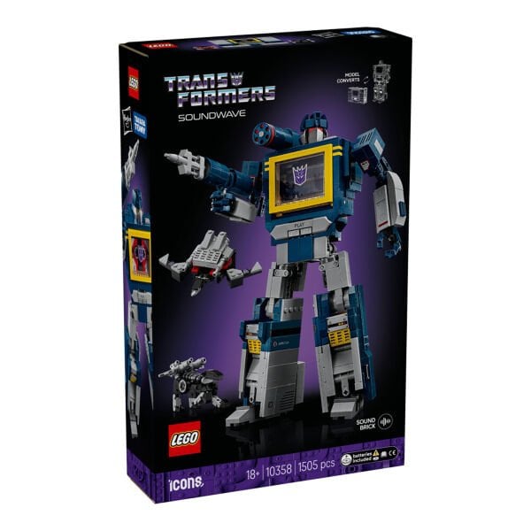 10358 Lego icons - Transformers: Soundwave 1505 parça +18 yaş