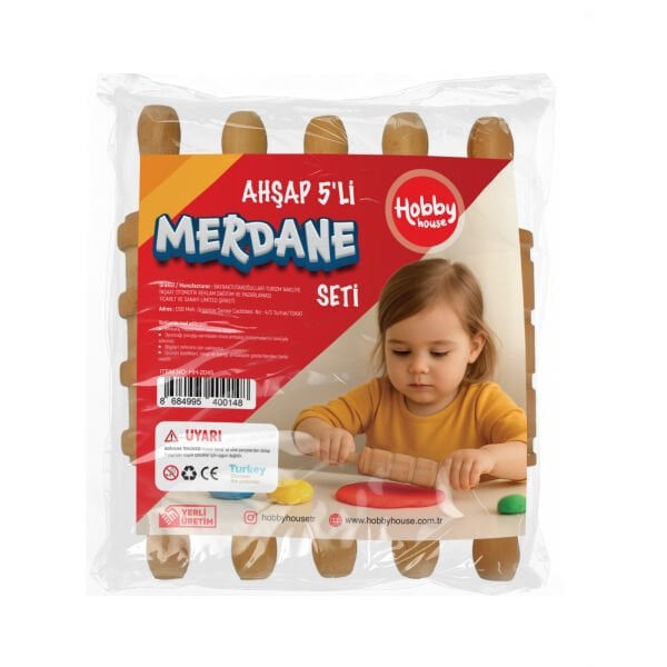 HH2045 AHŞAP 5Lİ MERDANE POŞETLİ