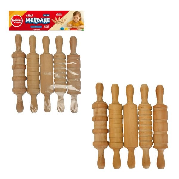 HH2045 AHŞAP 5Lİ MERDANE POŞETLİ