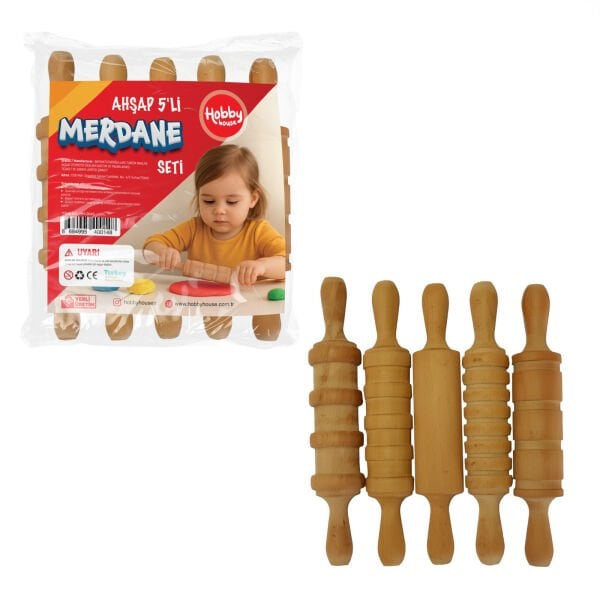 HH2045 AHŞAP 5Lİ MERDANE POŞETLİ