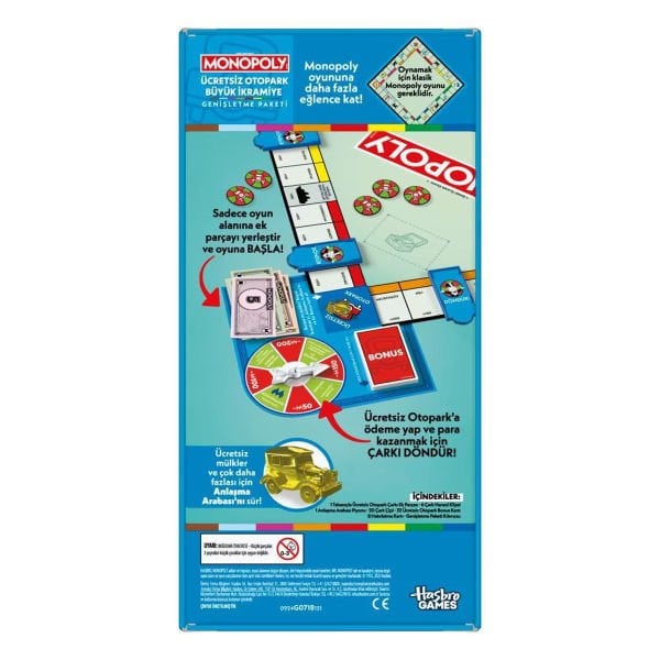 G0718 Monopoly Ücretsiz Otopark İkramiyesi - Genişletme Paketi