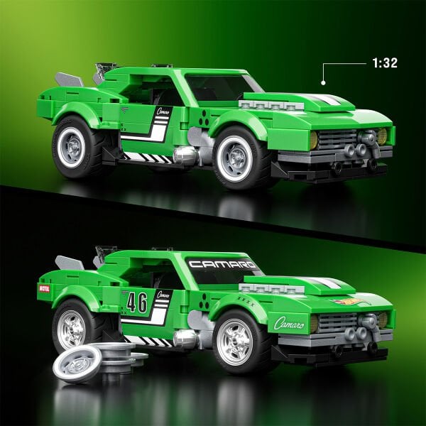 JFT16 Mattel Brick Shop H.W.Speed Serisi-Custom '68 Camaro 289 parça