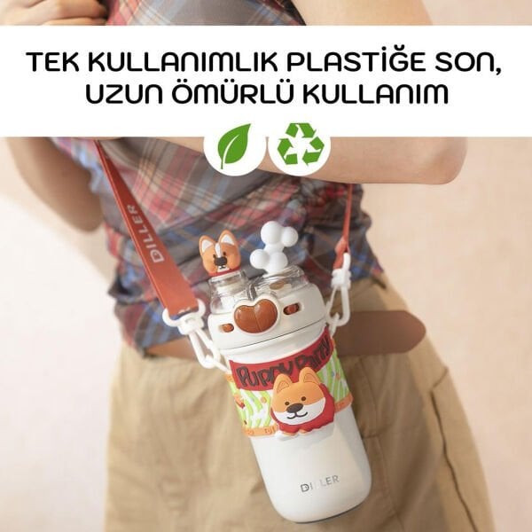 D9239 PASLANMAZ ÇELİK TERMOS 520 ML