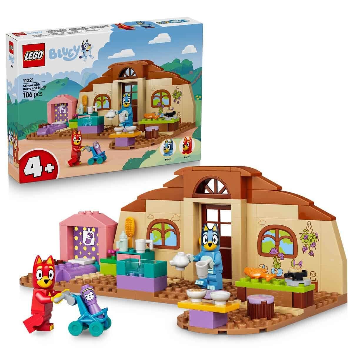 11221 Lego BLUEY Rusty ve Bluey ile Okul 106 parça +4 yaş