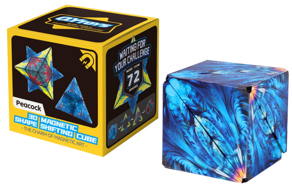 EQY10020 QY 3D MAGNETİC SHAPE SHİFTİNG CUBE PEACOCK