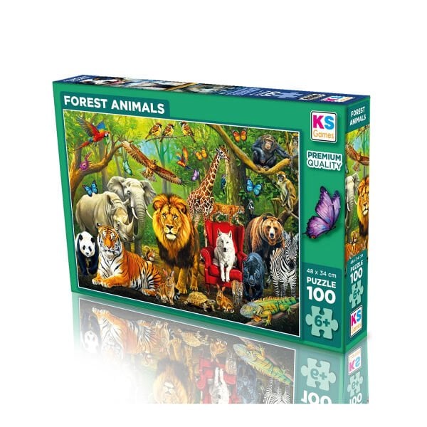 31504 FOREST ANIMALS 100 PARÇA PUZZLE