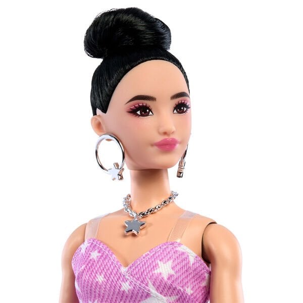 JJN71 Barbie DELUXE STYLE - Yıldız Desenli Elbise