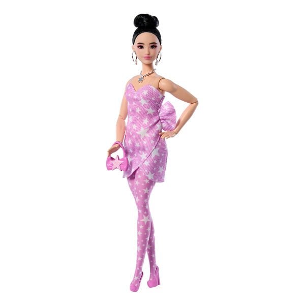 JJN71 Barbie DELUXE STYLE - Yıldız Desenli Elbise