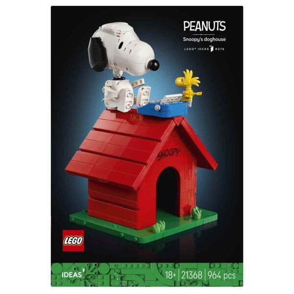 21368 Lego ideas Peanuts: Snoopynin Köpek Kulübesi 964 parça +18 yaş