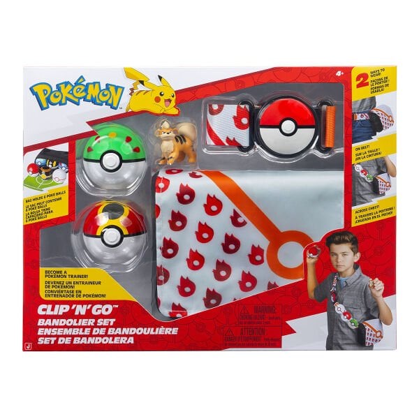 POK PKW0028-A Pokemon Clip N Go Bandolier Büyük Set Asorti