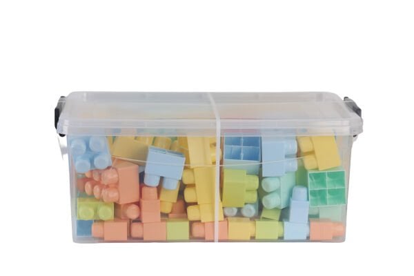 5214 OYUNCAK SANDIKTA BÜYÜK RENKLİ BLOKLAR 125 PARÇA