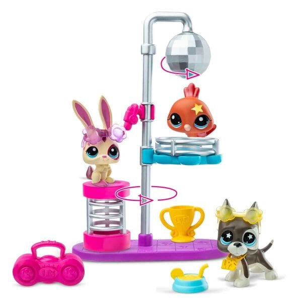 6377 SUN- LİTTLEST PETSHOP MİNİŞLER  DISCO NİGHT  OYUN SETİ
