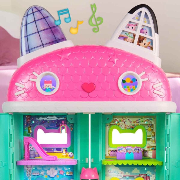 S00008891 SUN-SPM-FİGÜR OYUN SET GABBY S DOLLHOUSE DELUXE BEBK EVİ SES IŞIK GABB