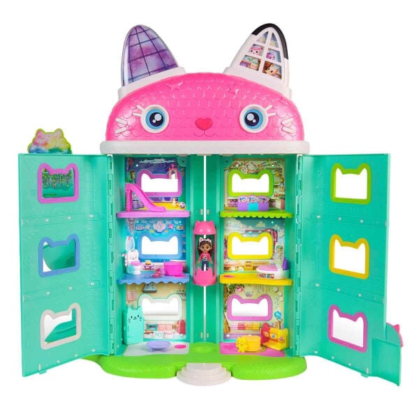 S00008891 SUN-SPM-FİGÜR OYUN SET GABBY S DOLLHOUSE DELUXE BEBK EVİ SES IŞIK GABB