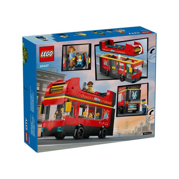 60407 Lego City Kırmızı İki Katlı Tur Otobüsü 384 parça +7 yaş