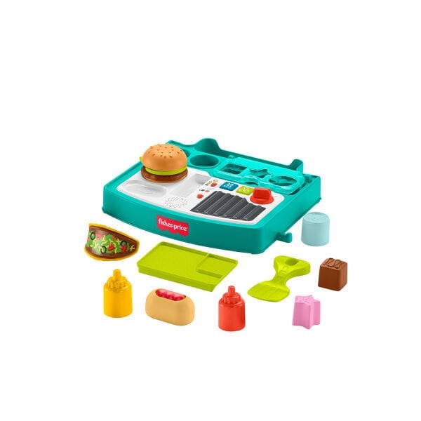 JLM95 Fisher-Price Eğlen ve Öğren 4ü 1 Arada Alışveriş Sepeti Yürüteç