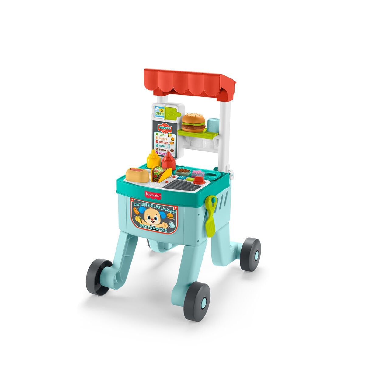 JLM95 Fisher-Price Eğlen ve Öğren 4ü 1 Arada Alışveriş Sepeti Yürüteç
