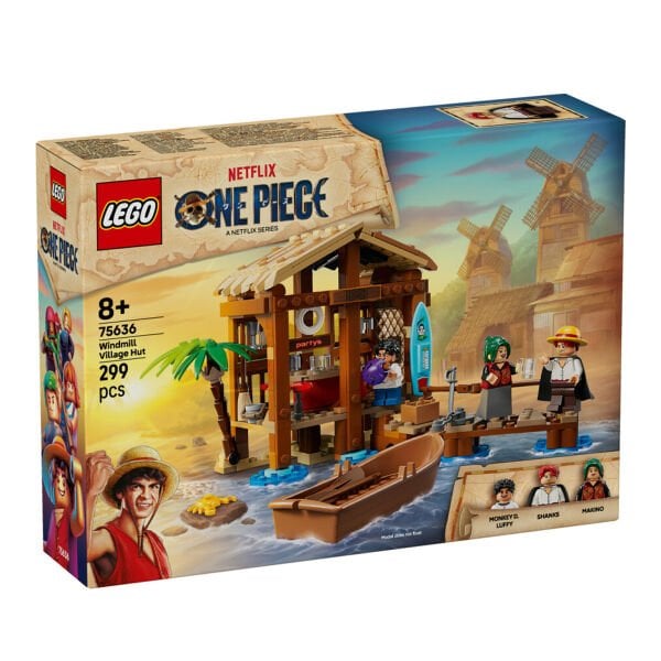 75636 Lego ONE PIECE Yel Değirmeni Köyü Kulübesi 299 parça +8 yaş