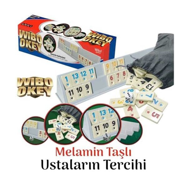 882097 WİBO PLASTİK OKEY TAKIMI