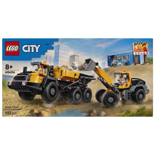 60494 Lego City Damperli Kamyon ve Ön Yükleyici 1132 parça +8 yaş