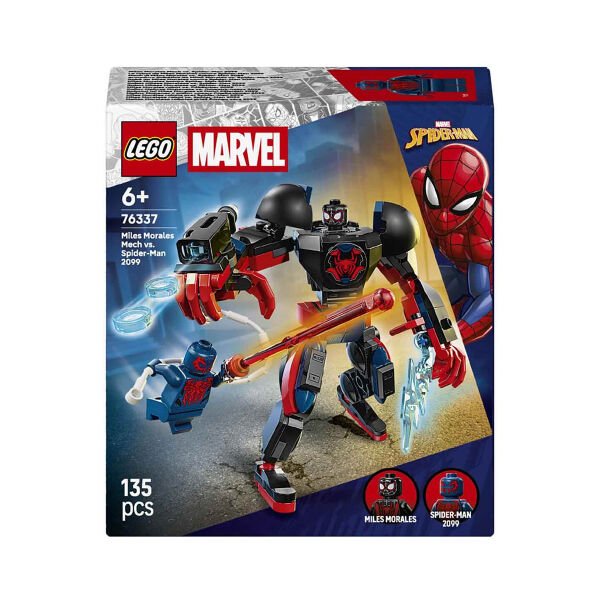 76337 Lego Marvel Miles Morales Robotu, Spider-Man 2099a Karşı 135 parça +6 yaş