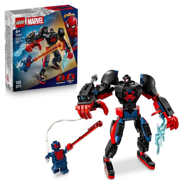 76337 Lego Marvel Miles Morales Robotu, Spider-Man 2099a Karşı 135 parça +6 yaş