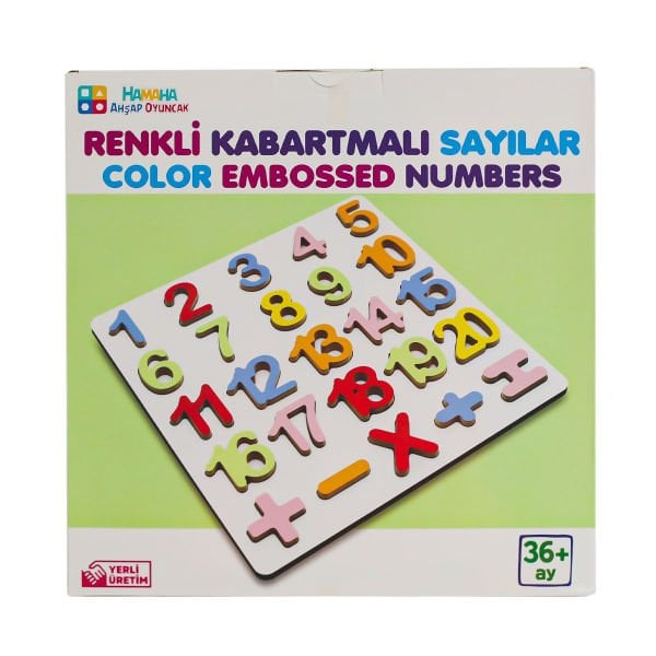 HMH-123 Hamaha, Ahşap Eğitici Kabartmalı Sayılar