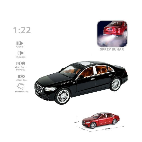 HCL-513 Sesli Işıklı Buharlı Mrs Araba 1:22 -Vardem Oyuncak