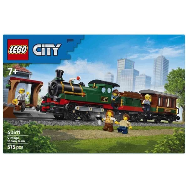60511 Lego City Klasik Buharlı Tren 575 parça +7 yaş