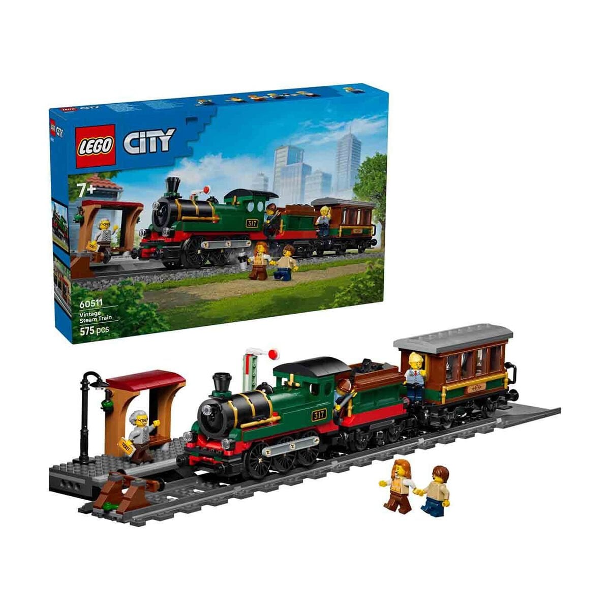 60511 Lego City Klasik Buharlı Tren 575 parça +7 yaş