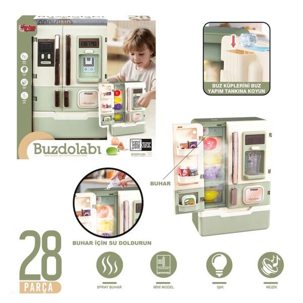 VRD10650 IŞIKLI VE SESLİ AKSESUARLI BUZDOLABI