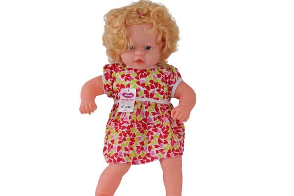 0073 60 CM DOLGU GÖVDELİ SAÇLI BÜYÜK BEBEK