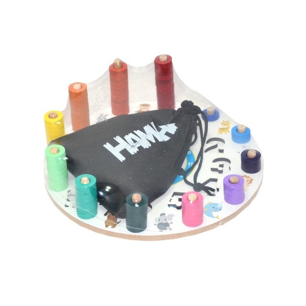 HMH-239 Ahşap Geometrik Logaritmik Saat -Hamaha