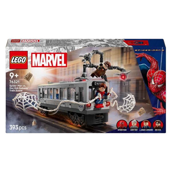 76321 Lego Marvel Örümcek Adam ile Doktor Oktopus Metroda 393 parça +9 yaş