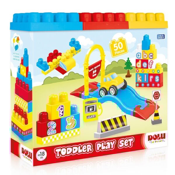 5235 OYUNCAK YOL VE BLOK SET 50 PARÇA