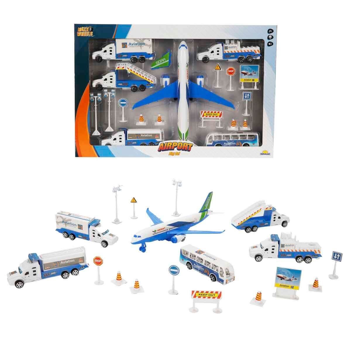 1012381 SUN YFN MXX OYUN SET HAVAALANI UÇAKLI SES IŞIKLI BYK MV