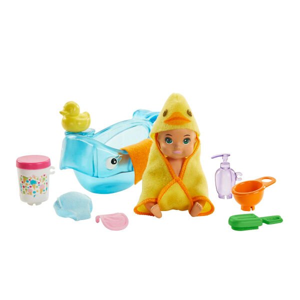 GHV83 Özellikli Minik Bebekler Barbie Bebek Bakıcısı