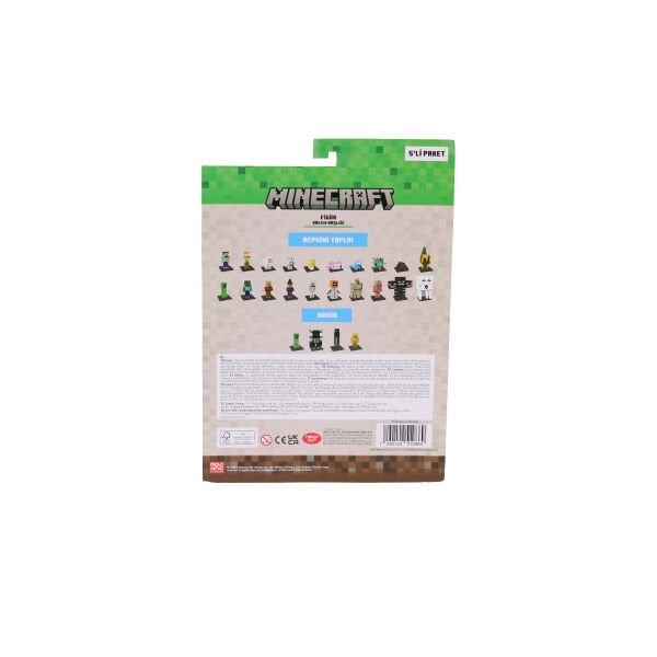 PMI MC2040 Minecraft 3D Figür Toppeez 5li Set