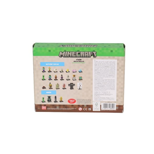 PMI MC2070 Minecraft 3D Figür Toppeez 
8li Delüks Set
