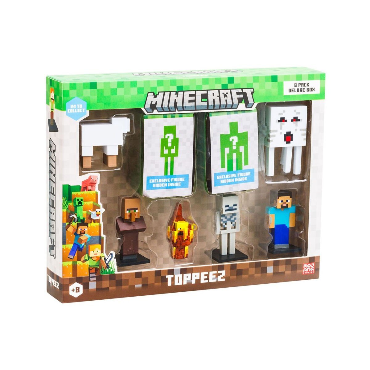 PMI MC2070 Minecraft 3D Figür Toppeez 
8li Delüks Set