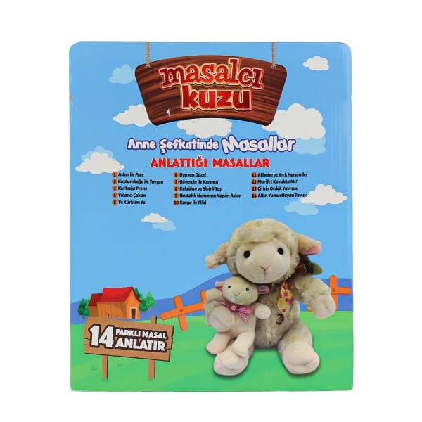 M-1117526-12 Türkçe Yavrulu Masal Anlatan Kuzu -Birliktoys