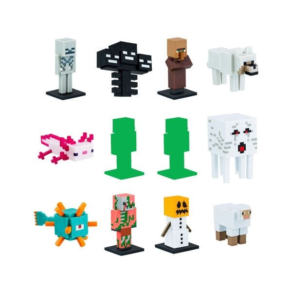 PMI MC2080 Minecraft 3D Figür Toppeez 
12li Delüks Set