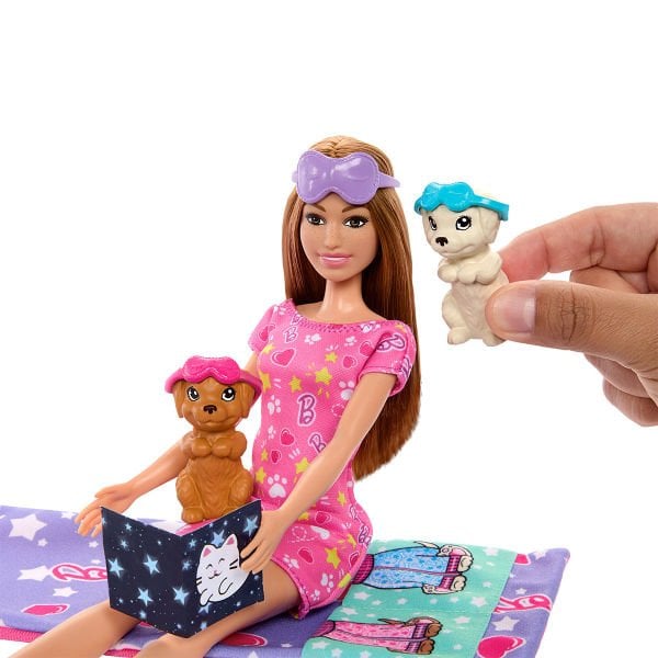 HXN01 Barbie ve Köpekçikleri Pijama Partisi