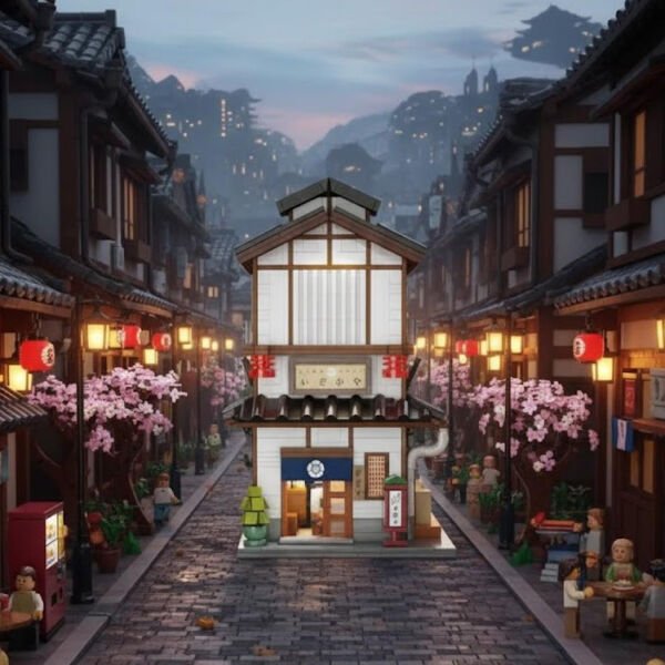 C66019W CADA JAPON SOKAK MANZARASI 1195 PARÇA BLOCK OYUNCAK