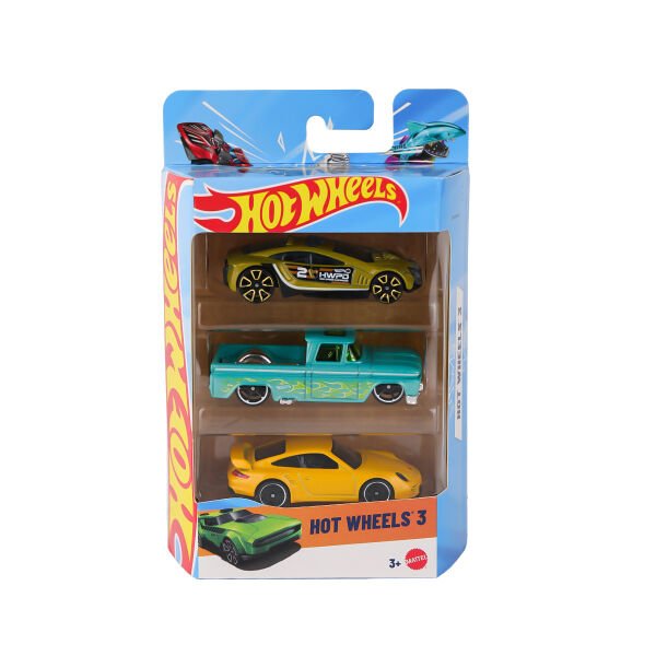 K5904 Hot Wheels 3'lü Araba Seti
