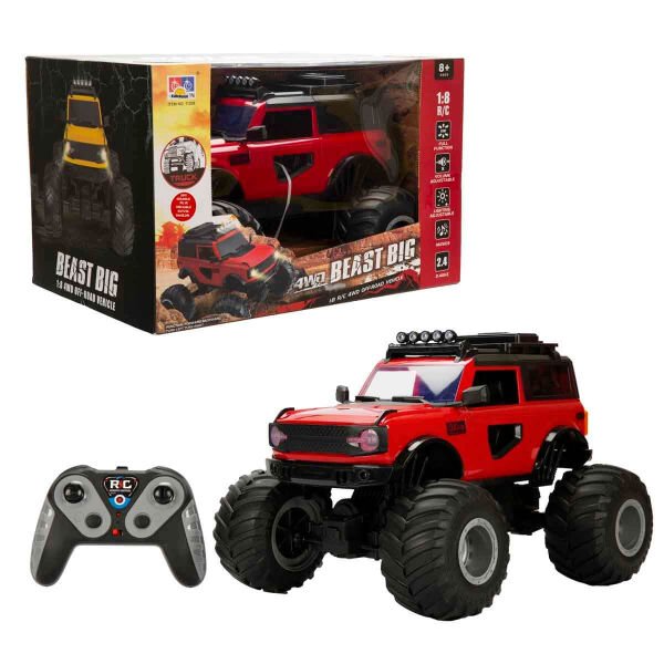 S01005090 -SUN-RST-R/C ARABA1/8 PFF-ROAD F/F SES/IŞIK 3.7V.USB 2.4GHZ.2R.