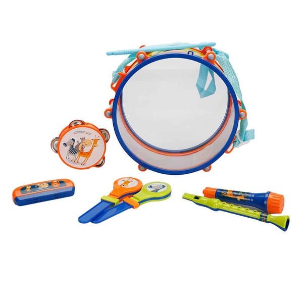 4254 SUN-RST-ECH-MÜZİK SET DAVUL 2MARAKAS TEF FLÜT MİKROFON 2BAGET MIZIKA