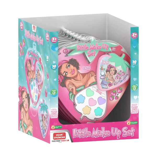 228 Little Make Up Set Çilek Makyaj Seti Stand