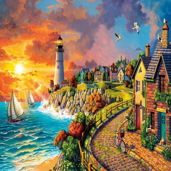 20758 PUZZLE 1000 LİGHTHOUSE BY THE SEA
