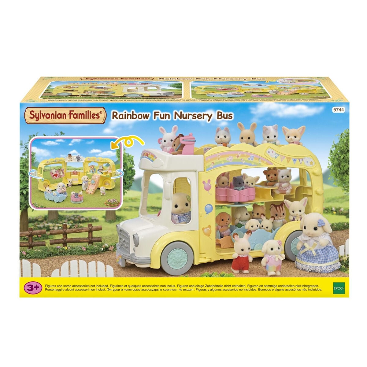 5744 Sylvanian Families Gökkuşağı Anaokulu Otobüsü (figürler dahil değil)+3 yaş